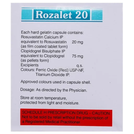 rozalet 20mg tablet 10's